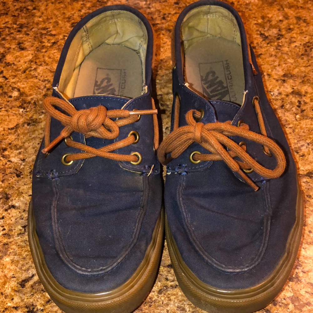 Navy Blue Vans With Laces